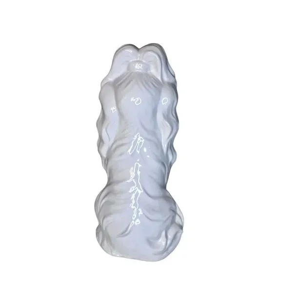 Shih Tzu Glazed Ceramic Decorative White Dog Statue 14” Tall New Without Tags - Picture 2 of 7